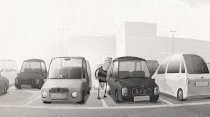 „Na parkingu” to świetny krótkometrażowy film animowany o tym, że karma wraca