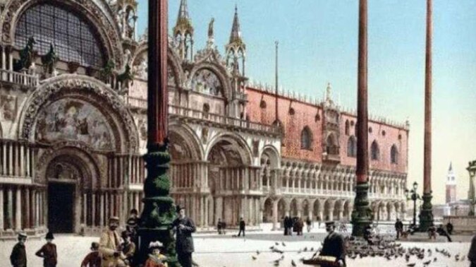 20 kolorowych fotografii Wenecji z lat 90-tych XIX wieku