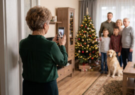 Synowa co roku wysyła do czterdziestu osób świąteczną kartkę z rodzinnym zdjęciem. Przyszłam w nowej bluzce. Przy choince ustawiła wszystkich: dzieci, syna, swoich rodziców, nawet psa. Mnie podała telefon: „mamo, ty masz najpewniejszą rękę”