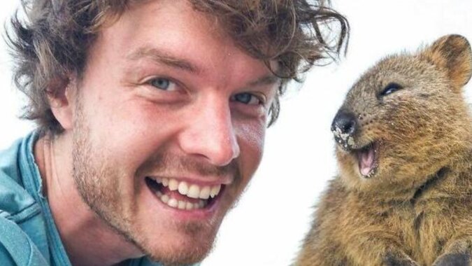 Allan Dixon jest głównym specjalistą na świecie od zabawnych selfie ze zwierzętami