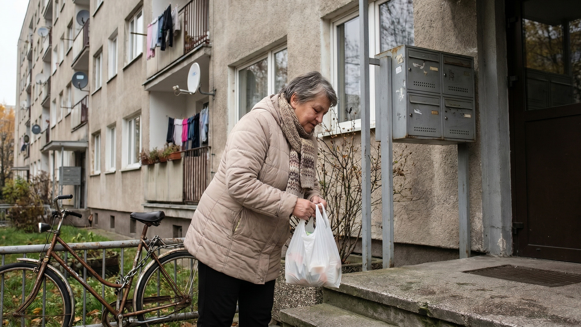 Sąsiadka z dołu pukała co tydzień po cukier, jajka, mleko. Zawsze oddawała. W grudniu pożyczyłam jej 2 tysiące na rachunki. Od tamtego dnia zmienia chodnik, kiedy mnie widzi